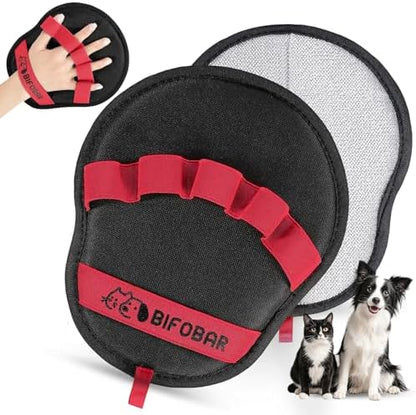 Pet Hair Removal Glove, Electrostatic Grooming Mitt for Dogs & Cats