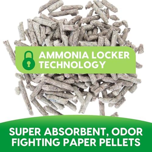 Fresh News Recycled Paper Original Pellet Cat Litter, 12 Pound, Non-Clumping, Unscented, Made in USA (Pack of 3)