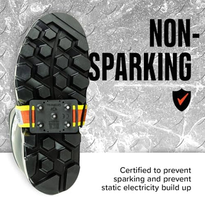 K1 Mid-Sole Intrinsic Ice Cleats for Men & Women - Rotatable Non-Sparking Traction Aids for Winter Snow - High Profile