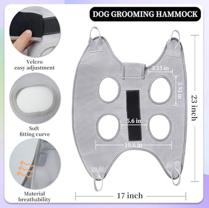 PatiencET Dog Grooming Hammock Kit