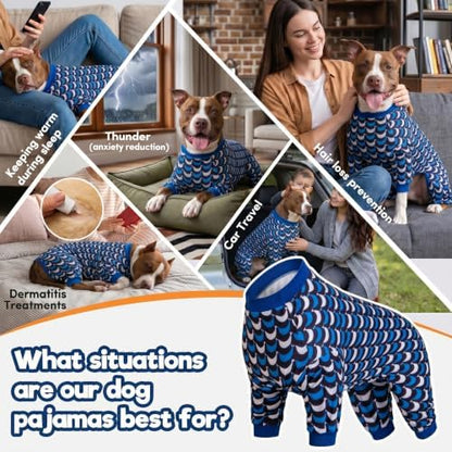 LovinPet Jammies, Lightweight Stretchy Summertime Print, Black, L