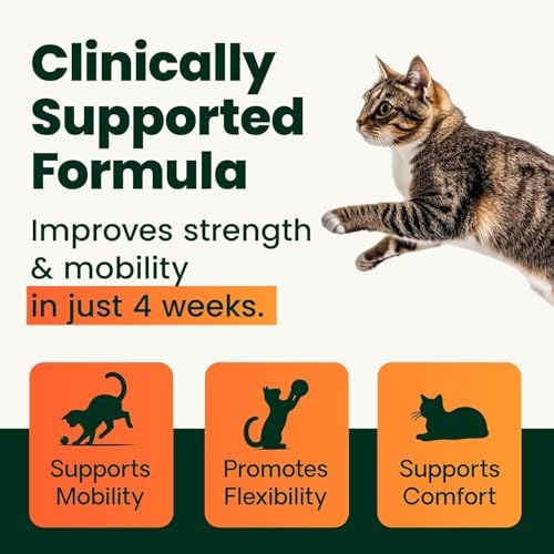 VetriScience Ultimate Strength Hip and Joint Powder for Cats, 60 Scoops