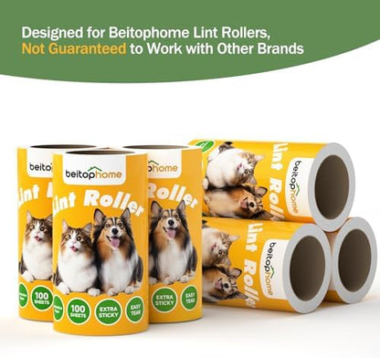 Lint Roller Refills for Pet Hair, 600 Sheets, Standard Size