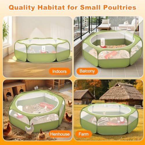 Pawaboo 6-in-1 Chicken Brooder Box for Chick Starter Kit
