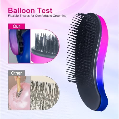 Small Dog Brush, Skin-friendly Soft Bristles (Gradient Color)