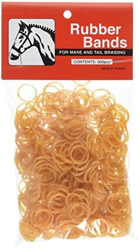 Partrade 245914 222703 Rubber Braid Bands, Chestnut, 5"