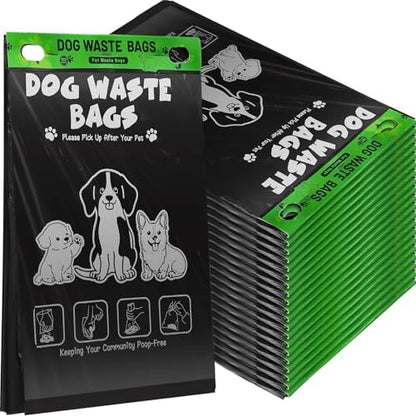 Ireer 20 Count 2000 Pcs Dog Bags Bulk, Cute Pet Waste Bags Bulk Poop Leakproof Easy Single Pull for Dog Waste Station Fit Hang Hole Dispenser Pet Home Outdoor