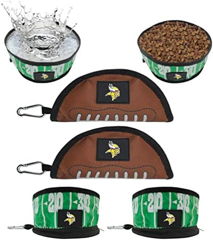 Pets First NFL Collapsible Pet Bowl