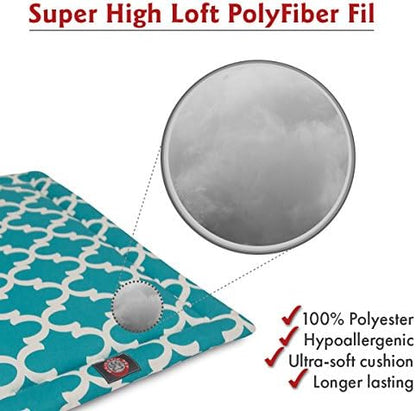 48" Trellis Teal Blue Crate Dog Bed Mat By Majestic Pet Products