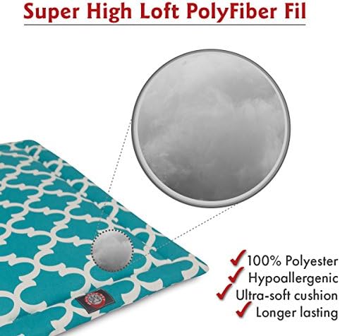 24" Trellis Teal Blue Crate Dog Bed Mat By Majestic Pet Products