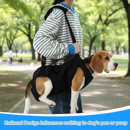 Shinylin Dog Carry Sling Emergency Backpack Dog Lift Harness, M