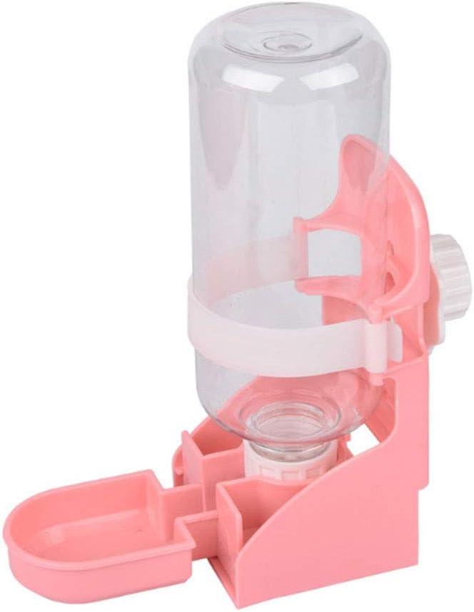 17oz Rabbit Water Feeder, Pet Cage Suspended Water Dispenser, Hanging Automatic Small Animal Bottle Bowl for Bunny Chinchilla Hedgehog Ferret Hamster
