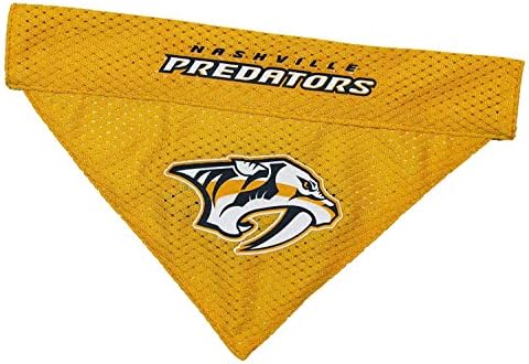 NHL NASHVILLE PREDATORS BANDANA for DOGS & CATS, Large/X-Large. - Cute & Stylish Bandana! The Perfect HOCKEY FAN Scarf Bandana, great for Birthdays or any Party!