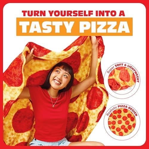 WHAT DO YOU MEME? Cozy Concepts Co. Pizza Comfort Blanket by Relatable