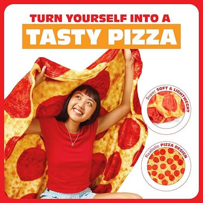 WHAT DO YOU MEME? Cozy Concepts Co. Pizza Comfort Blanket by Relatable