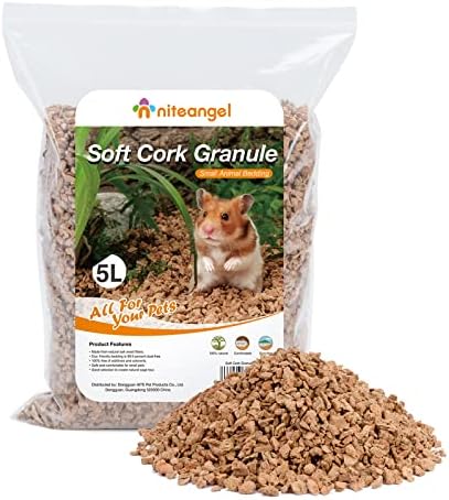 Niteangel Natural Coco/Cork Hamster Bedding: 5L Absorb Odors & Low Dust