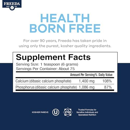 Freeda Calcium Phosphate Powder Mineral Supplement - 16 oz