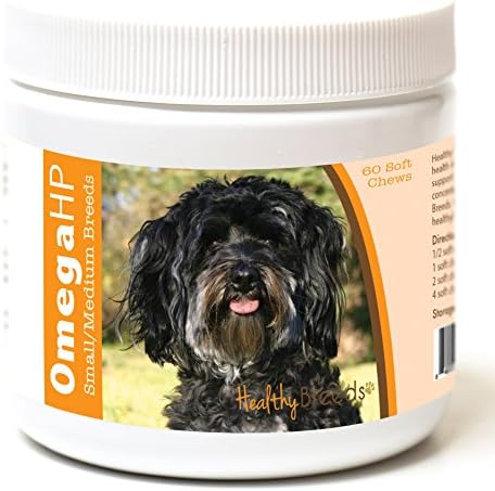 Healthy Breeds Maltipoo Omega HP Fatty Acid Skin and Coat Support Soft Chews 60 Count