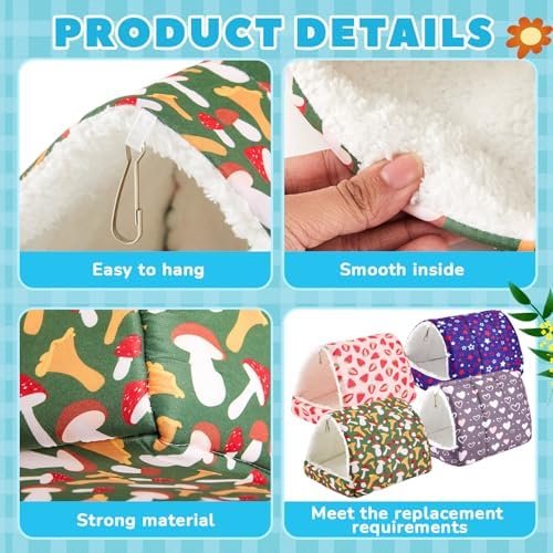Cinnvoice Guinea Pig Hideout Bed Washable House Cage, Classic, 7.9 in