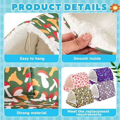 Cinnvoice Guinea Pig Hideout Bed Washable House Cage, Classic, 7.9 in