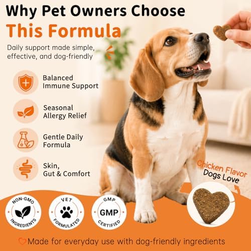 Quercetin with Bromelain for Dogs - Allergy & Itch Relief - 150 Soft Chews
