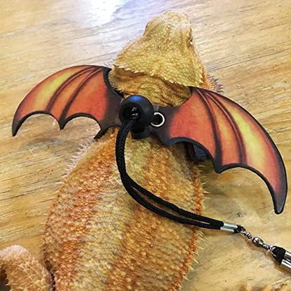 ADOGGYGO Bearded Dragon Lizard Leash Harness, 3 Size Pack, Orange