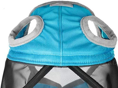 Harrison Howard CareMaster Pro Luminous Horse Fly Mask Large Eye Space Full Face Standard with Nose No Ears Voodoo Blue M Cob