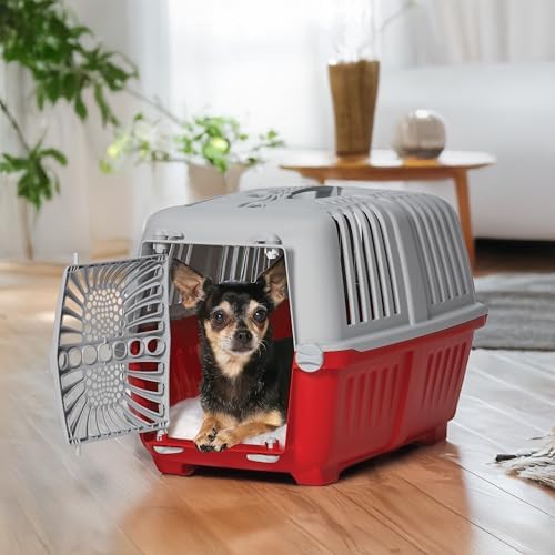 Midwest Homes Spree Travel Carrier, Small, Red - Dog & Cat Crate