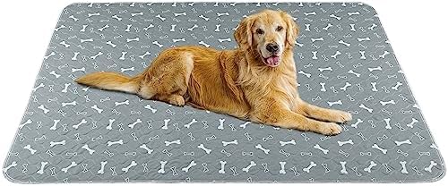 Washable Pee Pad for Dogs, 2 Pack Large Reusable Puppy Pads, 36"x72"