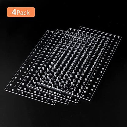 Yes!Fresh Acrylic Aquarium Fish Tank Divider Clear Kit Fit for All Type Aquarium Divider for 10 Gallon Fish Tank and Up to 950 Gallon Tank Divider (Kit C - 4 PCs 5.9"x11.8")