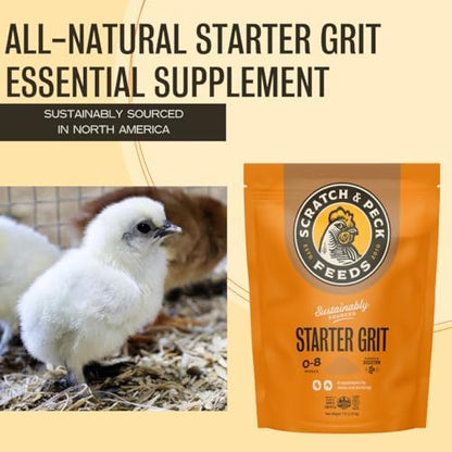 Scratch and Peck Feeds | Starter Grit for Chickens & Ducks | 7 lb Pouch
