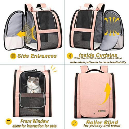 Texsens Innovative Traveler Bubble Backpack Pet Carriers for Cats and Dogs