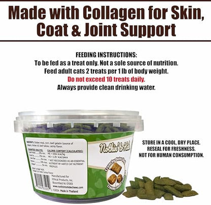 Fieldcrest Farms Collagen Cat Treats, Catnip, Crunchy & Creamy, 8 oz Tub