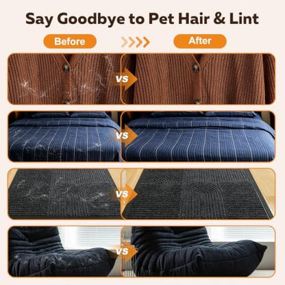 Electrostatic Pet Hair Removal Glove Cat & Dog, Reusable Pet Hair Glove