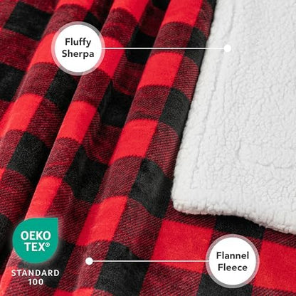 PetAmi Waterproof Dog Blanket for Medium Large Dog Pet, 60x40, Black Red