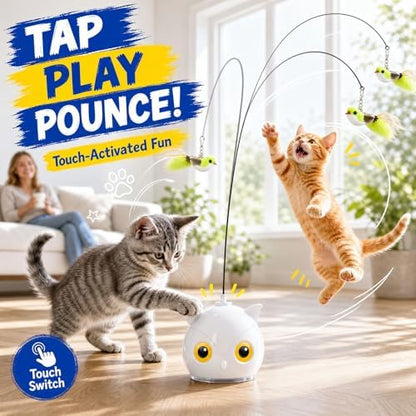 CATPICK Interactive Cat Toy for Indoor Cats, Automatic Flying Bird Toy