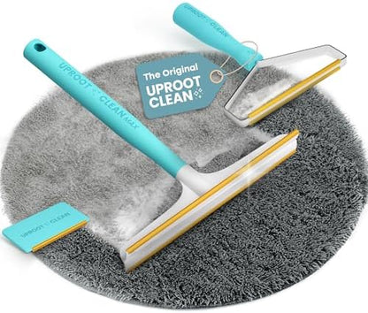 Uproot Clean Fur-Nado Survival Kit - Uproot Cleaner Pro Pet Hair Remover Tool + Mini & Max Variants - Pet Hair Removal Tool and Carpet Rake - Easy Cat & Dog Fur Scraper Bundle