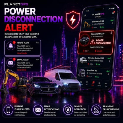 PlanetGPS (Pluto) - Wired GPS Tracker for Vehicles + Kill Switch (Remote Starter Disable) + PTO Monitoring for Tow Trucks - Subscription Required (Starting $5.00 / Month) Relay Included