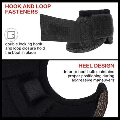 GEOSO Bell Boots for Horses,Ballistic Overreach Horse Boots | Superb Protection, Durability&Comfort,360 Degree Wrap