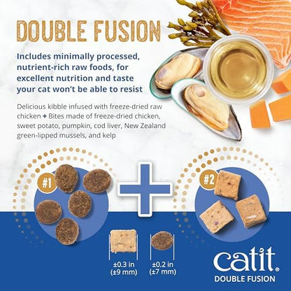 Catit Recipes Double Fusion Skin & Coat Cat Food - 10 lb