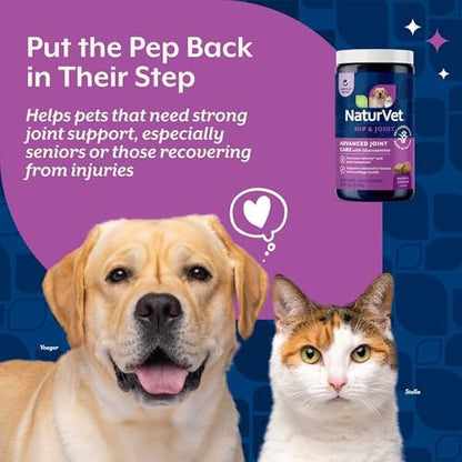 NaturVet Advanced Joint Care with Glucosamine, Dogs & Cats, 240ct