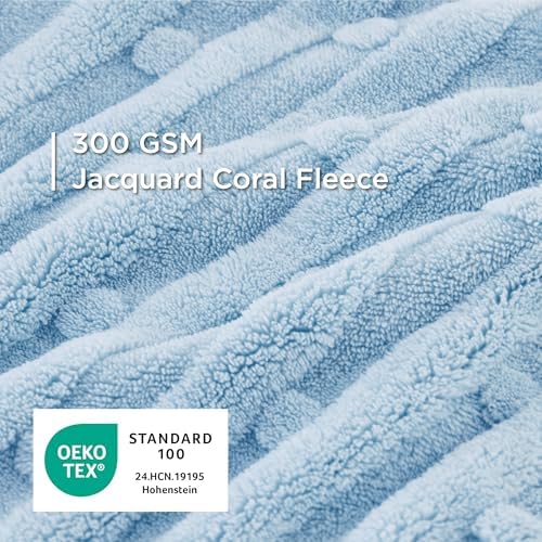 Bedsure Dog Blanket for Small Dogs Puppy and Cats, Soft Fleece, 25x35 Blue