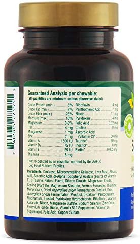 PetNC Natural Care Senior Multi Chewables for Dogs, 60 Count (Pack of 2)