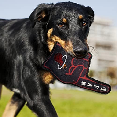 Pets First NBA #1 Fan Toy. Best Sports Dog Toy with Double Stitched Trim and Tough Nylon Material Filled with Chewable Polyfil and Inner Squeaker