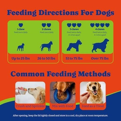 Flea & Tick Prevention for Dogs Chewables,Dog Immune Support Supplement