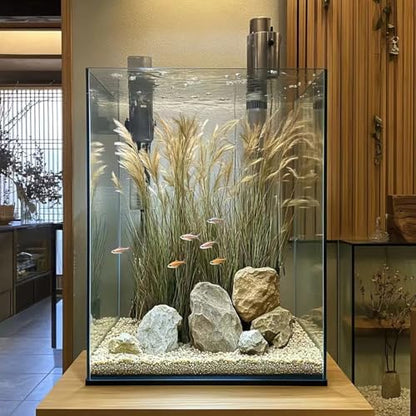 Vimvins 5 Gallon Glass Fish Tank, Easy to Maintain Small Aquarium for Betta/Snails/Shrimp and Aquatic Planting.
