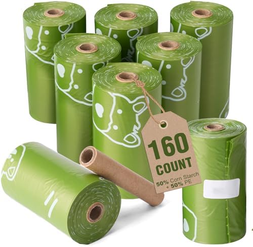 IUI Dog Poop Bags, 160 Count, Lavender Dog Waste Bags, Leak-Proof, 8 Rolls