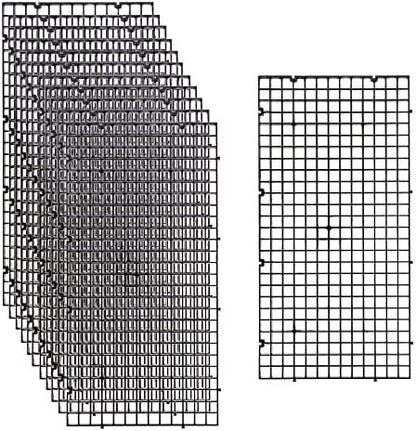 ALEGI 12 Pcs Aquarium Fish Tank Divider Plastic Egg Crate, S