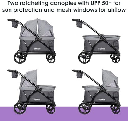 Baby Trend Navigator 2-in-1 Stroller Wagon, Madrid Grey