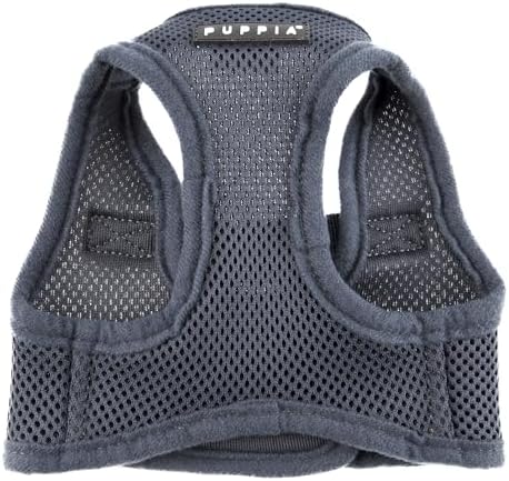 PUPPIA International Soft Vest Harness, Small, Grey